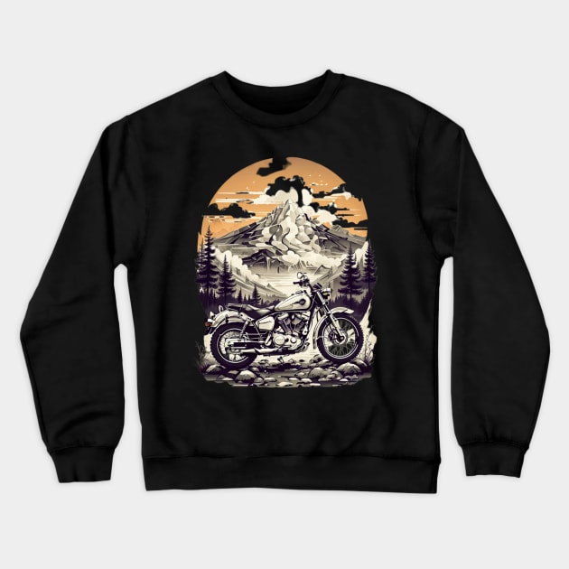 Classic Bikes Never Fade Crewneck Sweatshirt by Silvana Collection